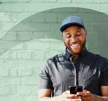 Patron on Phone Patron on Phone